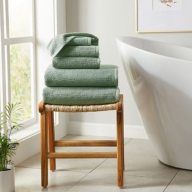 Madelinen Cotton Low Twist Popcorn Single Bath Towel or Bath Sheet