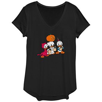 Disney's Huey Dewey Louie Trick Or Treating Women's Graphic Tee