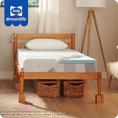 Sealy Dreamlife™ 2-in. Gel Memory Foam Mattress Topper with Cooling Cover
