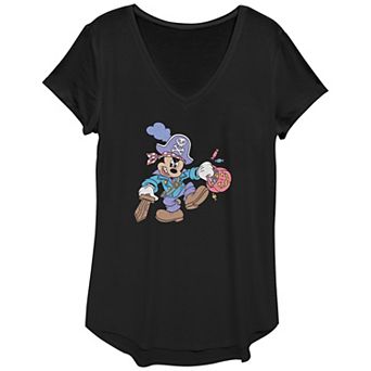 Disney's Mickey Mouse Pirate Trick Or Treater Women's Graphic Tee