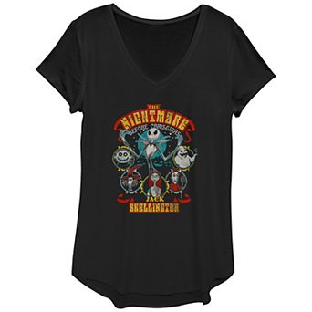 Disney's The Nightmare Before Christmas Halloween Lineup Women's Graphic Tee