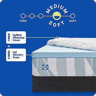 Sealy Dreamlife™ 3-in. Gel Memory Foam Mattress Topper & 1-in. Quilted Cooling Cover