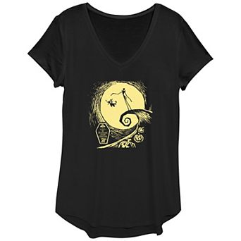 Disney's The Nightmare Before Christmas Jack Skellington Spiral Hill Women's Graphic Tee