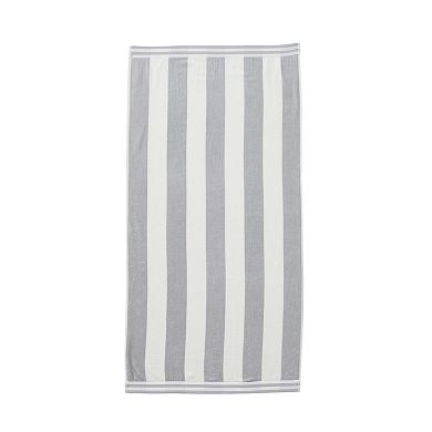 Madelinen Cotton Velour Cabana 4-Pack Oversized Beach Towels
