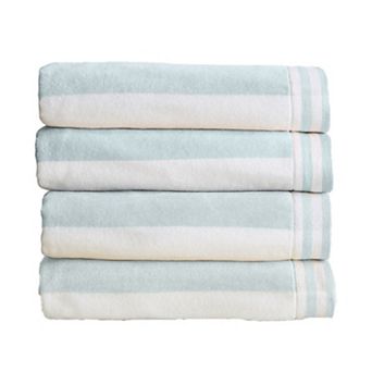 Madelinen® Cotton Velour Cabana 4-Pack Oversized Beach Towels