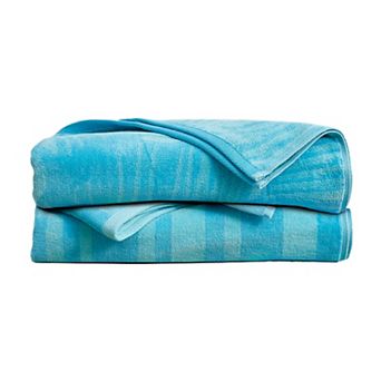 Madelinen® Cotton Velour Summer Printed 2-pack Beach Towels Set
