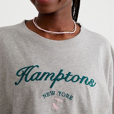 Juniors’ Aeropostale Crop Boyfriend Tee