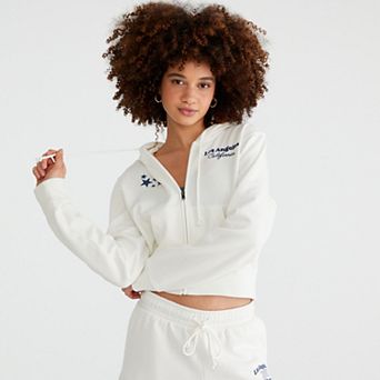 Juniors’ Aeropostale Los Angeles Cropped Zip Hoodie