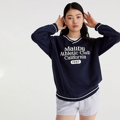 Juniors' Aeropostale Malibu Athletic Club V Neck Sweatshirt