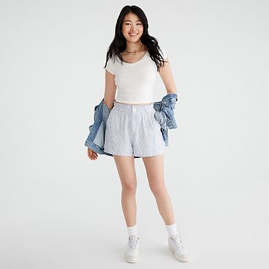 Juniors’ Aeropostale Easy Linen Shorts