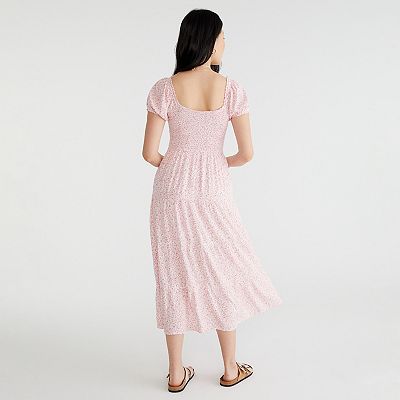 open lace back dress Make a wish” Midaxi Milkmaid Dress- Baby Pink – Zia Africa