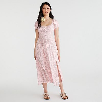 pink milkmaid midi dress Flowy Milkmaid Dresses | Maxi, Midi, & Mini Dresses