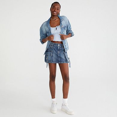 Juniors’ Aeropostale Spring Break Lace Square Neck Fashion Tank Top