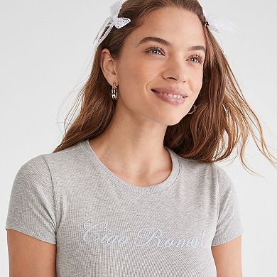 Juniors' Aeropostale Cropped Baby Tee