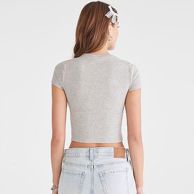 Juniors' Aeropostale Cropped Baby Tee