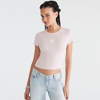 Juniors' Aeropostale Cropped Baby Tee