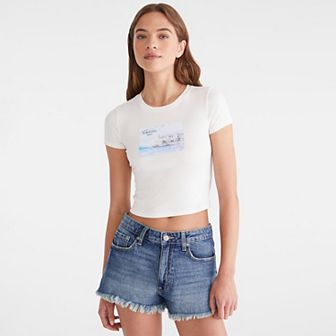 Juniors' Aeropostale Cropped Baby Tee