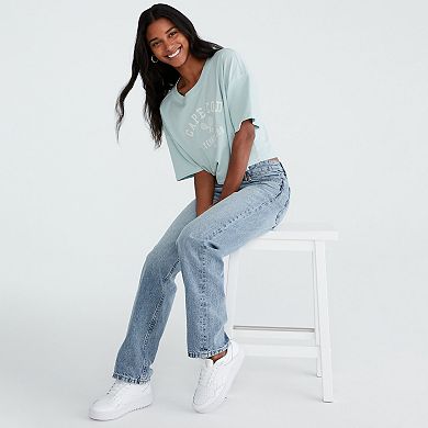 Juniors' Aeropostale Low Rise Baggy Clean Jeans