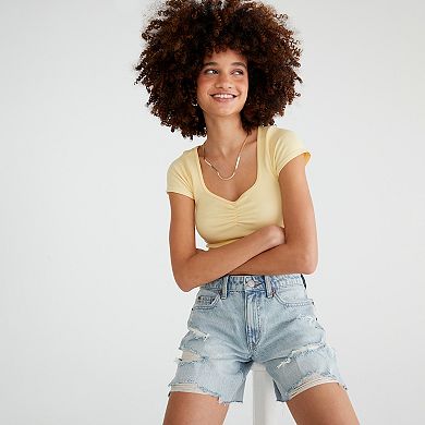 Juniors' Aeropostale Low-Rise Baggy Shorts
