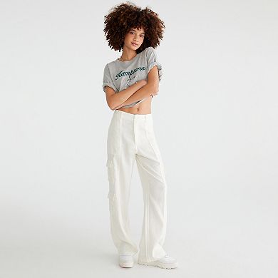 Juniors' Aeropostale Fashion Linen Cargo Pants