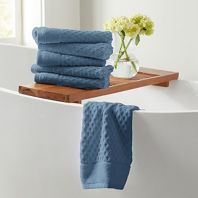 Madelinen® Low Twist Cotton Diamond Texture Washcloth
