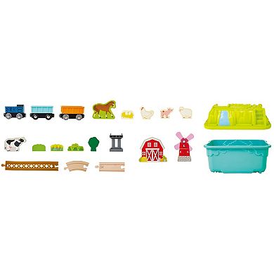 Hape: Farmyard Train Bucket Set