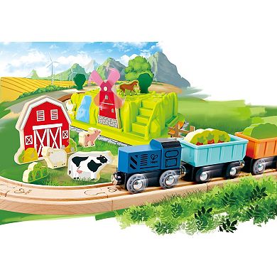 Hape: Farmyard Train Bucket Set
