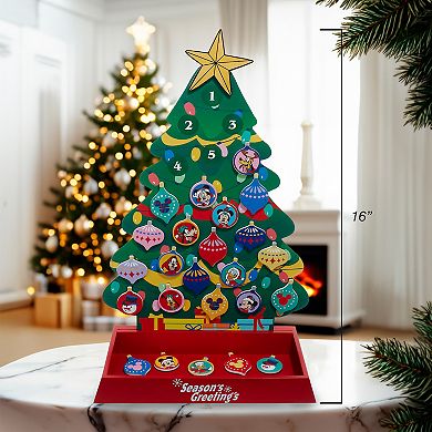 Disney Characters Advent Tree with Magnetic Ornaments by Kurt Adler