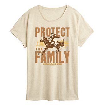Women's Yellowstone Protect The Family Graphic Tee