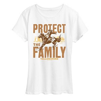Women's Yellowstone Protect The Family Graphic Tee