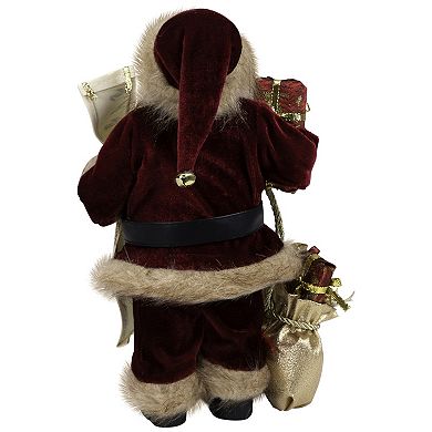 Northlight Red & White Woodland Standing Santa Claus Figurine