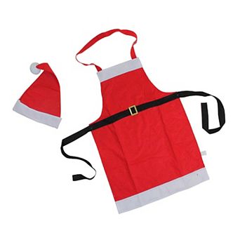 Northlight Unisex Adult Santa Claus Christmas Apron & Hat
