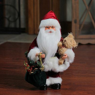 Northlight Santa Claus Holding Gift Bag & Presents Christmas Figurine