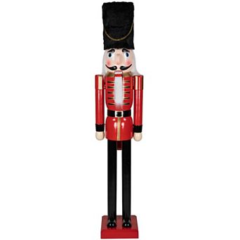 Northlight 6-ft. Wooden Christmas Nutcracker Soldier Floor Décor