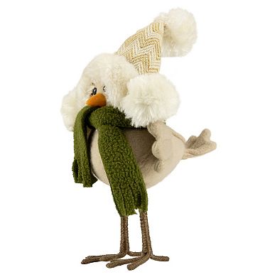 Northlight 9" Standing Winter Bird Table Decor