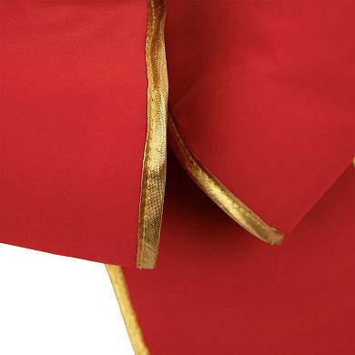Northlight Giant 40" 3D 11-Loop Velveteen Christmas Bow with Gold Trim