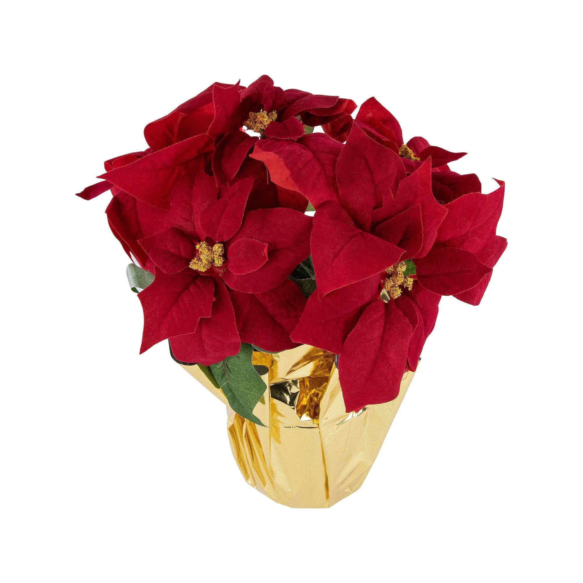 Northlight Artificial Christmas Poinsettia Arrangement, Red