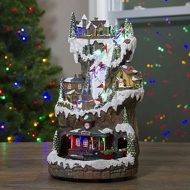 Northlight 15" LED Animated & Musical Christmas Scene Table Décor