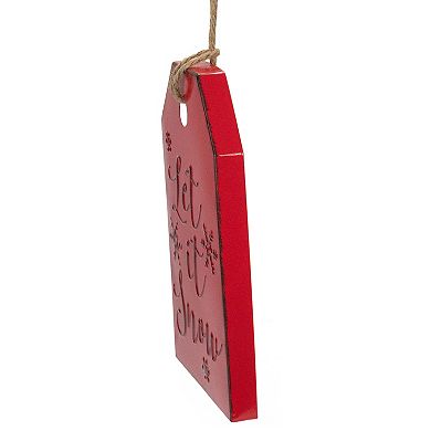 Northlight Let It Snow Metal Christmas Wall Sign - 12"