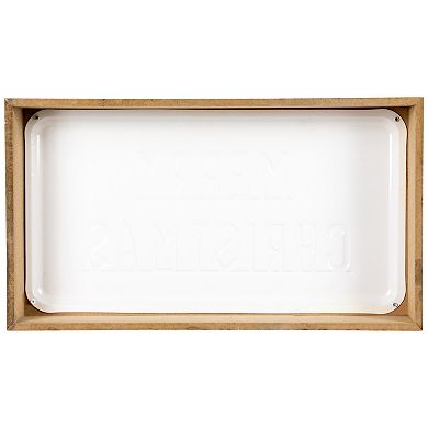 Northlight 3D Wooden "Merry Christmas" Wall or Tabletop Sign - 13" - White and Black