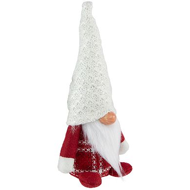 Northlight 9.5-in. Plaid Boy Gnome Christmas Figurine Table Decor