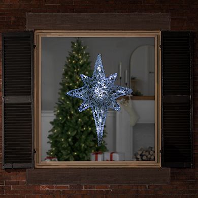 Northlight 24" Pure White LED Twinkle Bethlehem Star Hanging Christmas Décor