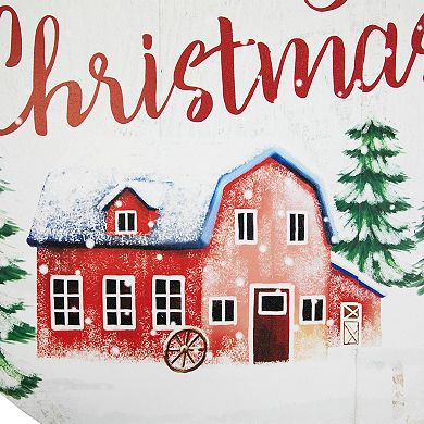 Northlight Merry Christmas and Happy Holidays Wood Wall Signs - 15.75-in. 2-pc. Set