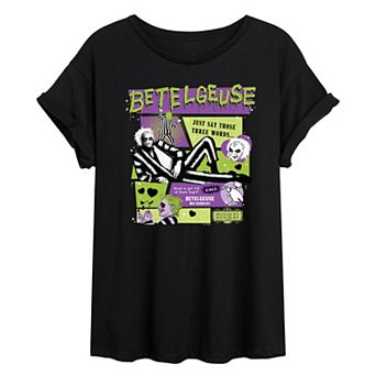Juniors Juniors' Beetlejuice 2 Betelgeuse Oversized Tee