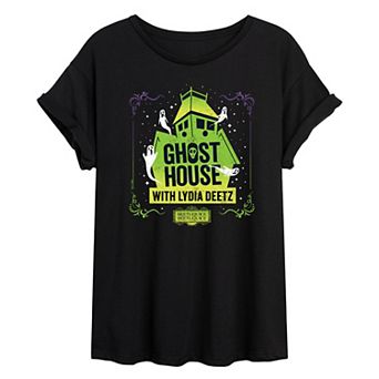 Juniors Juniors' Beetlejuice 2 Ghost House With Lydia Oversized Tee