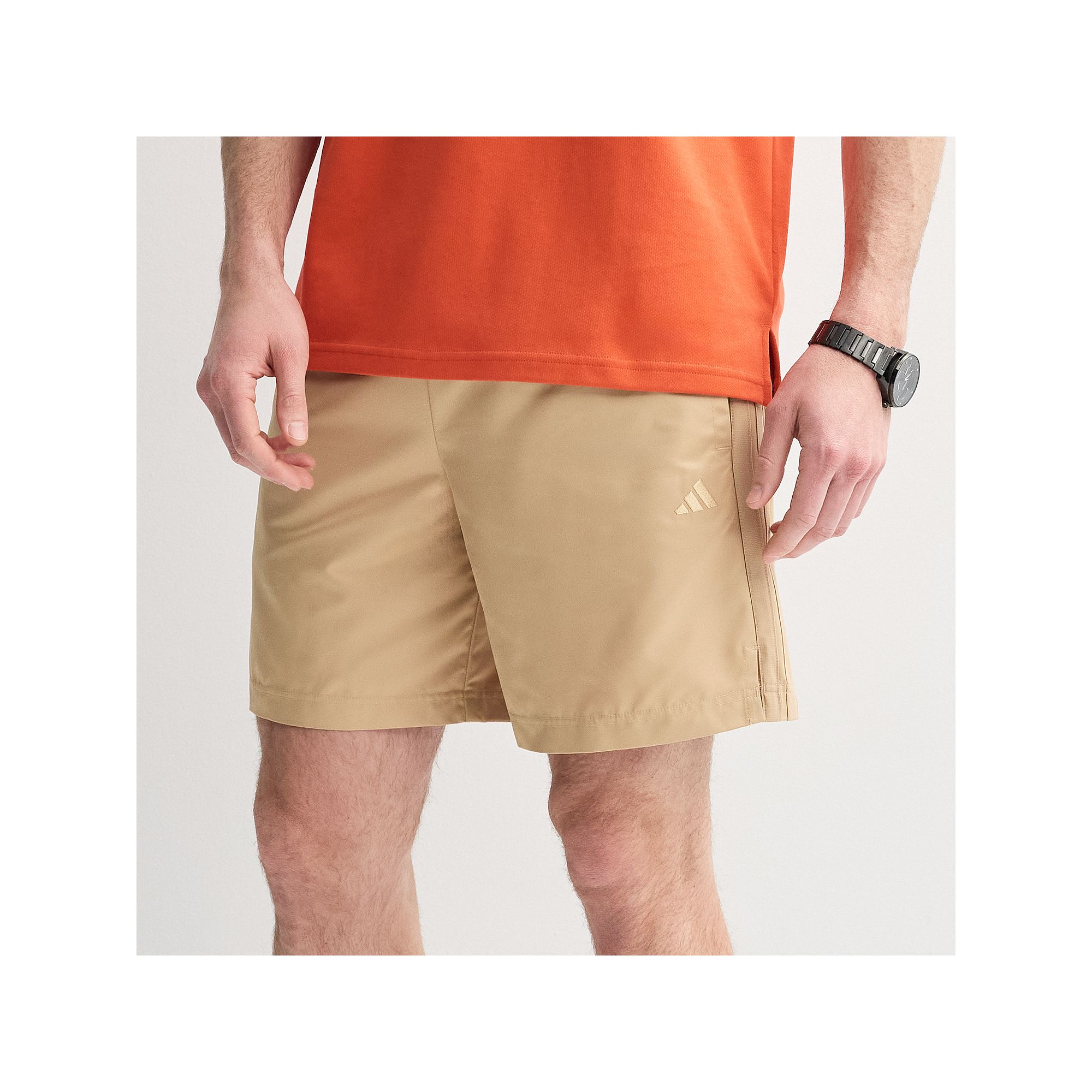 Mens adidas Essentials Summer Dobby Sportswear Shorts, Size: Small, Warm B