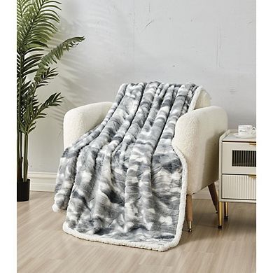 Alaska Sherpa Decorative Super Soft Throw Blanket For Sleep/decor