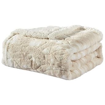 Alaska Sherpa Decorative Super Soft Throw Blanket For Sleep/decor