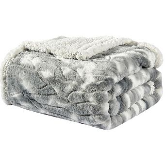 Alaska Sherpa Decorative Super Soft Throw Blanket For Sleep/decor