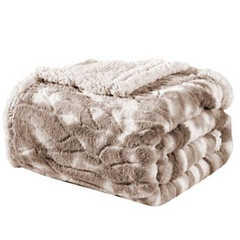 Alaska Sherpa Decorative Super Soft Throw Blanket For Sleep/decor
